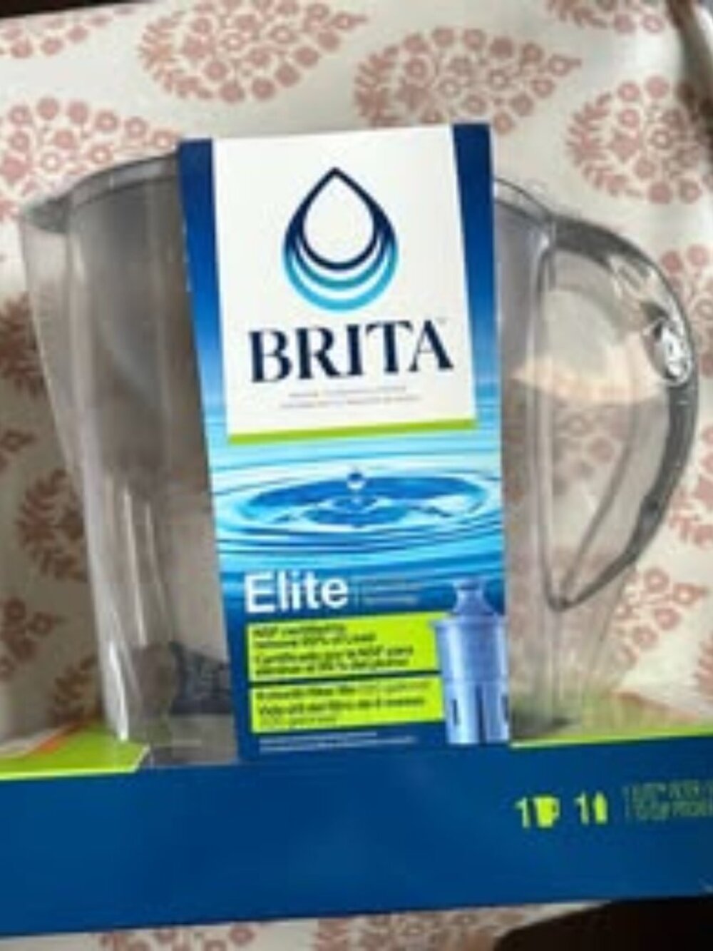 NWT Brita Elite Water Filter Pitcher